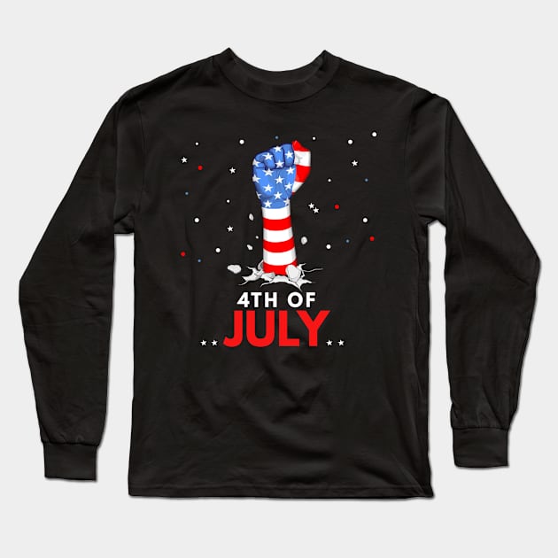 American Independence day Long Sleeve T-Shirt by Pieartscreation